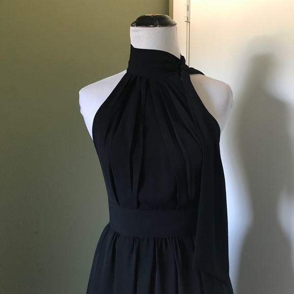 Express Black Women’s Tie neck Sleeveless Dress size 0 - Picture 5 of 10